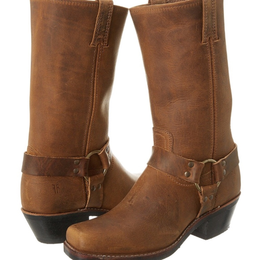 Frye Phillip Harness Pull-On Brown Boot